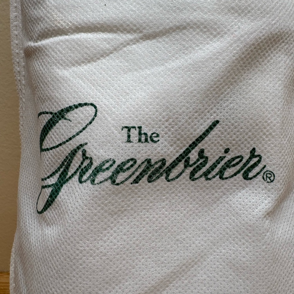 The Greenbrier White slippers